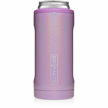 Load image into Gallery viewer, This is a Brumate Hopsulator Slim in Glitter Violet, a stainless steel slim can holder in a beautiful shimmery light or pale purple color.