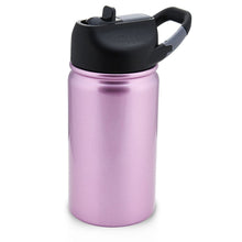 Load image into Gallery viewer, This is a Lil&#39; SIC 12 oz tumbler in Pink Shimmer.  It has a great flip-top sports lid that kids love.