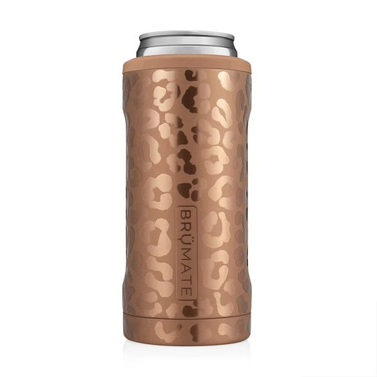 BrüMate Hopsulator Slim | Insulated Cooler Beverage Sleeve for Travel | Matte Black | 12oz Slim Cans