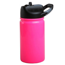 Load image into Gallery viewer, This is a Lil&#39; SIC 12 oz tumbler in glossy Hot Pink. It has a great flip-top sports lid that kids love.