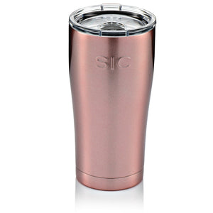 This is a SIC 20 oz tumbler in Rose Gold Shimmer.